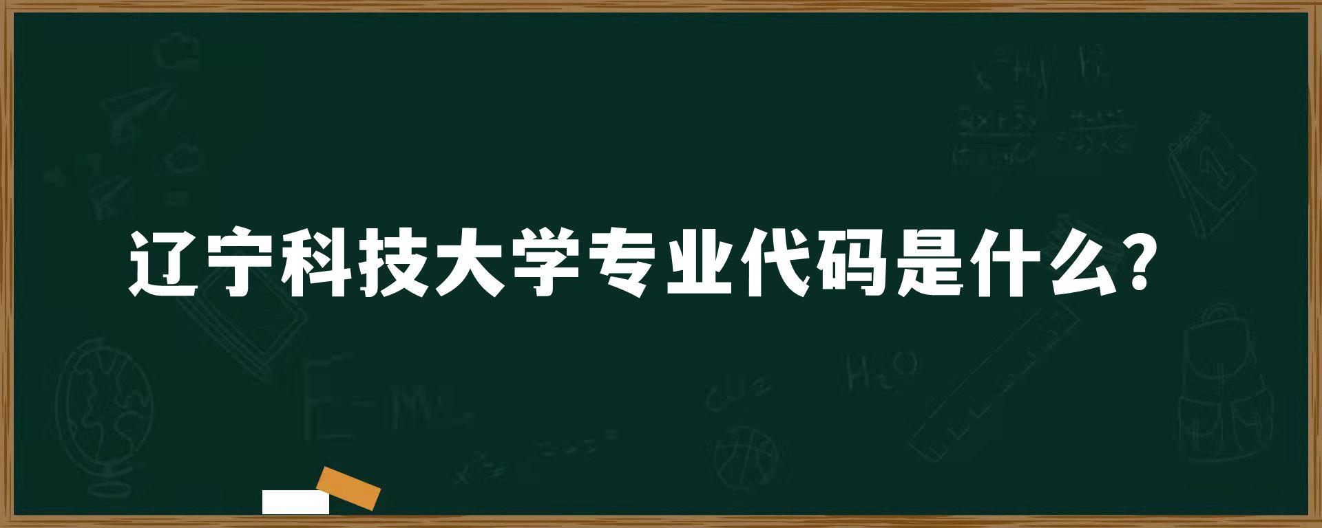 辽宁科技大学专业代码是什么？