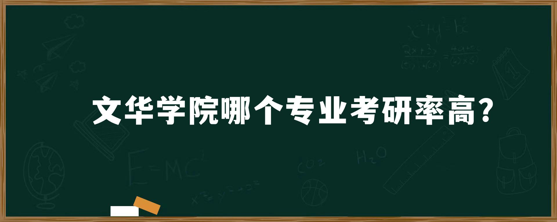 文华学院哪个专业考研率高？