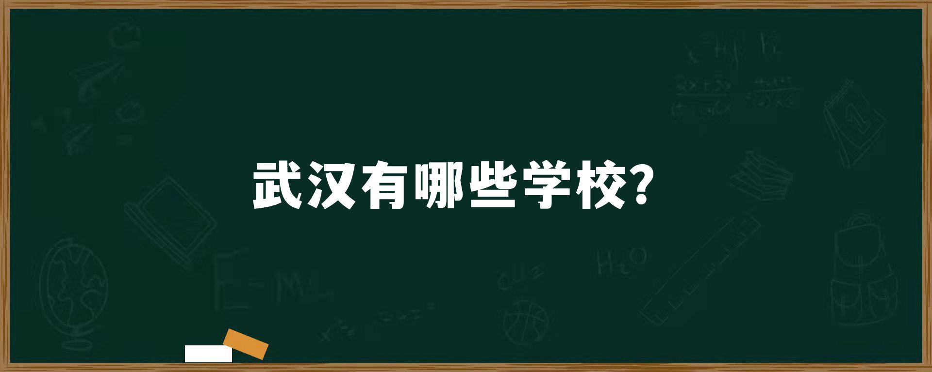 武汉有哪些学校？