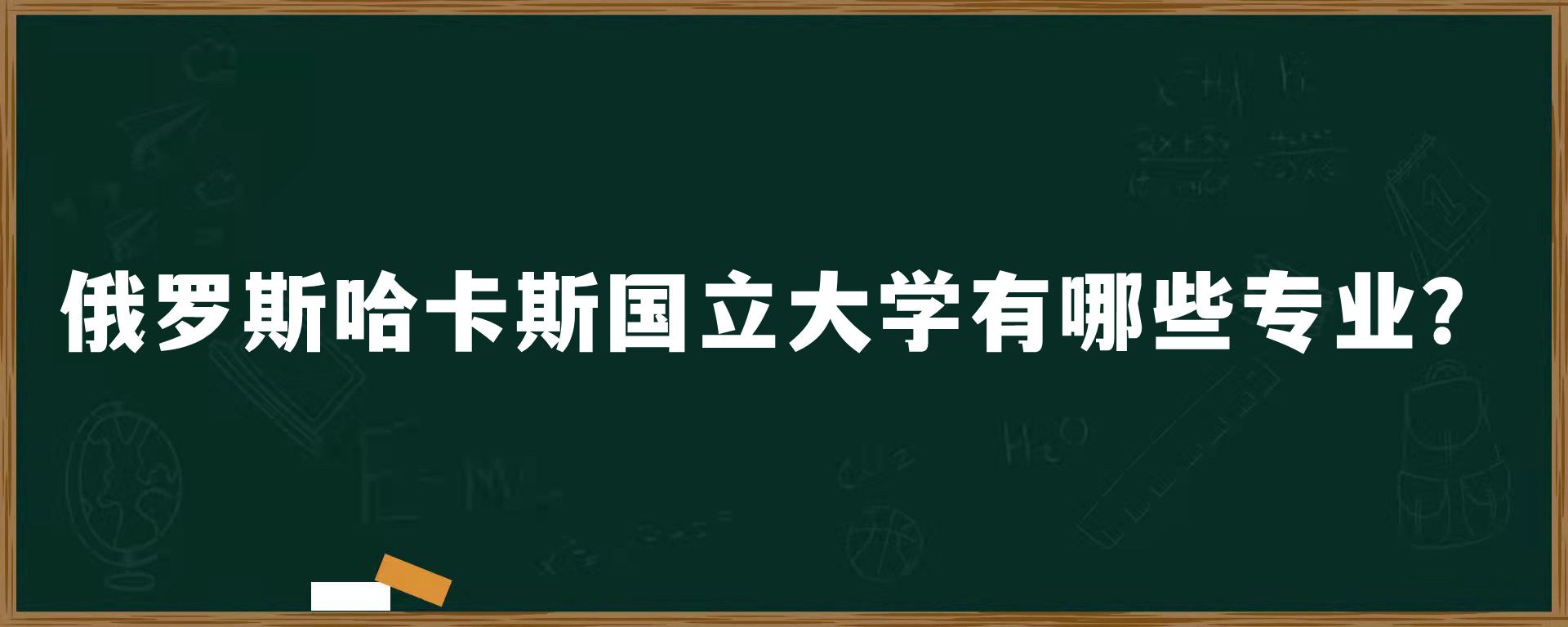 俄罗斯哈卡斯国立大学有哪些专业？