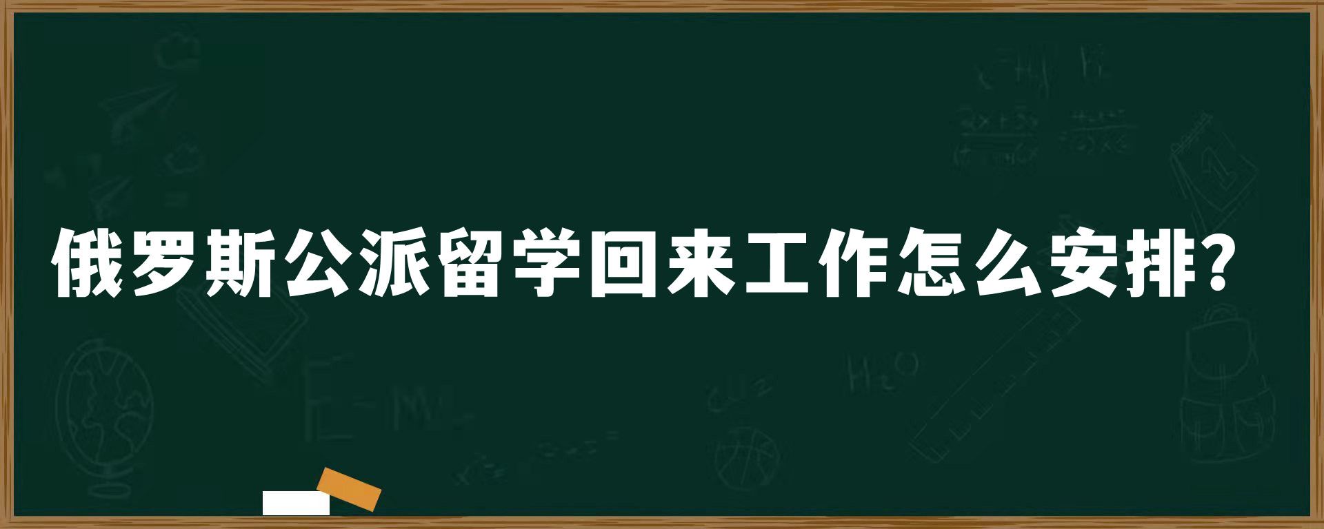 俄罗斯公派留学回来工作怎么安排？