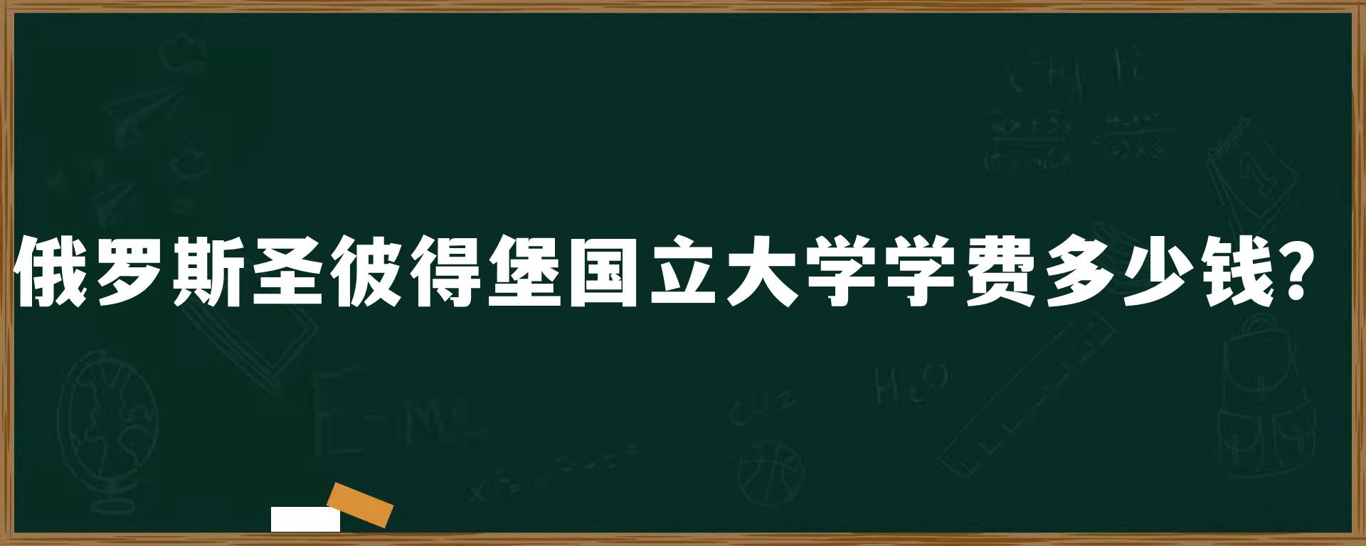 俄罗斯​圣彼得堡国立大学学费多少钱？