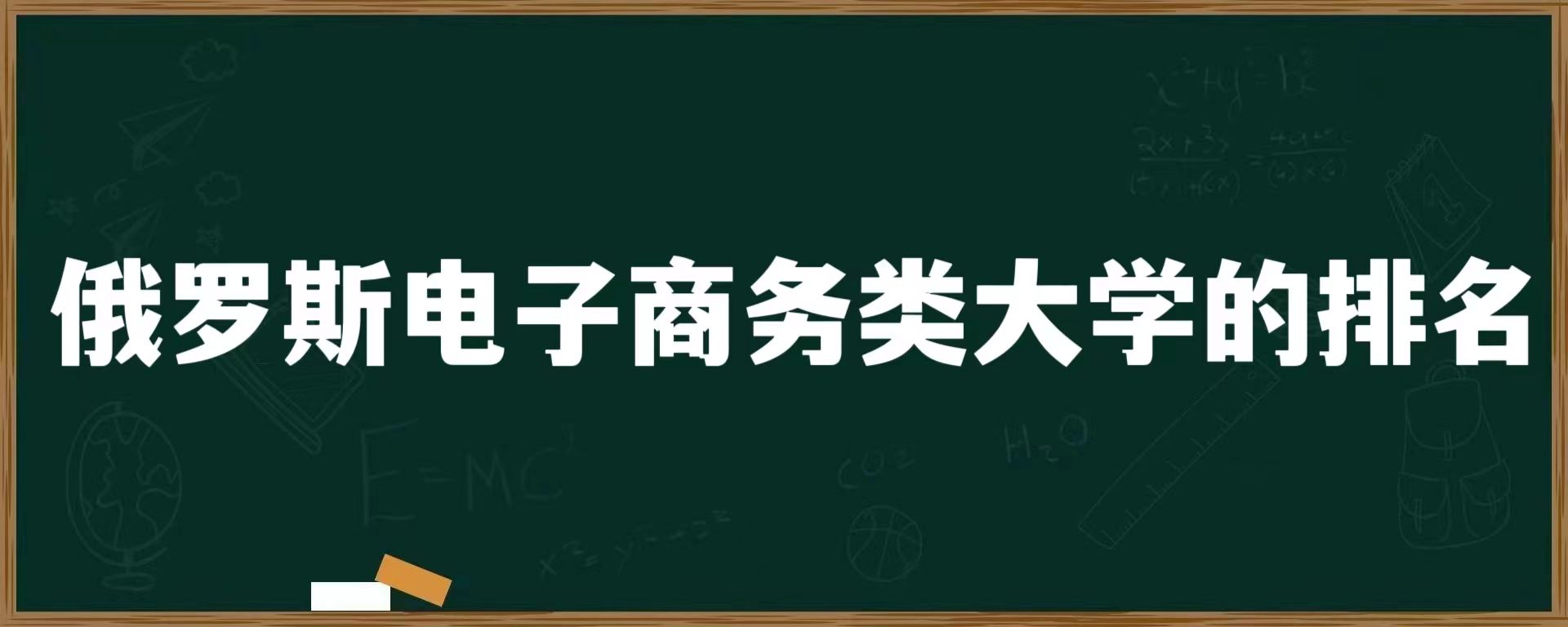 俄罗斯电子商务类大学的排名