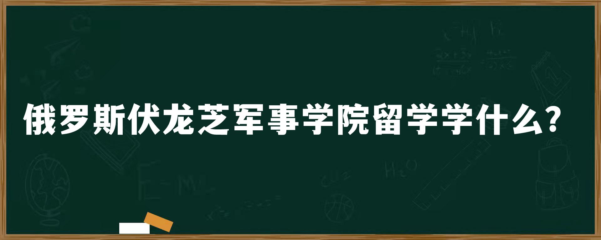 俄罗斯​伏龙芝军事学院留学学什么？